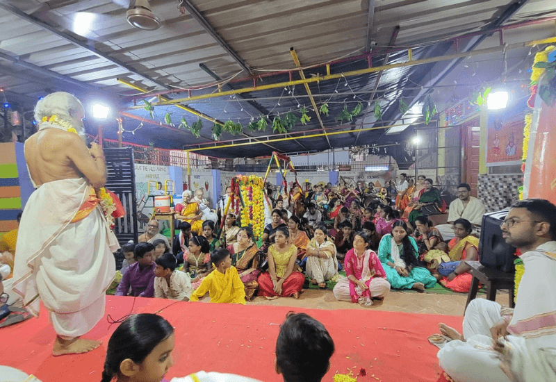 Guru Pada Puja and Samskrta Sammelana - SLMTS Veda Pathashala, Hyderabad July 2023 - 14