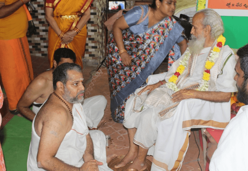 Guru Pada Puja and Samskrta Sammelana - SLMTS Veda Pathashala, Hyderabad July 2023 - 5