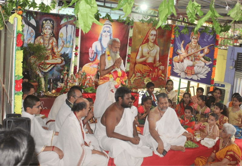 Guru Pada Puja and Samskrta Sammelana - SLMTS Veda Pathashala, Hyderabad July 2023 - 9